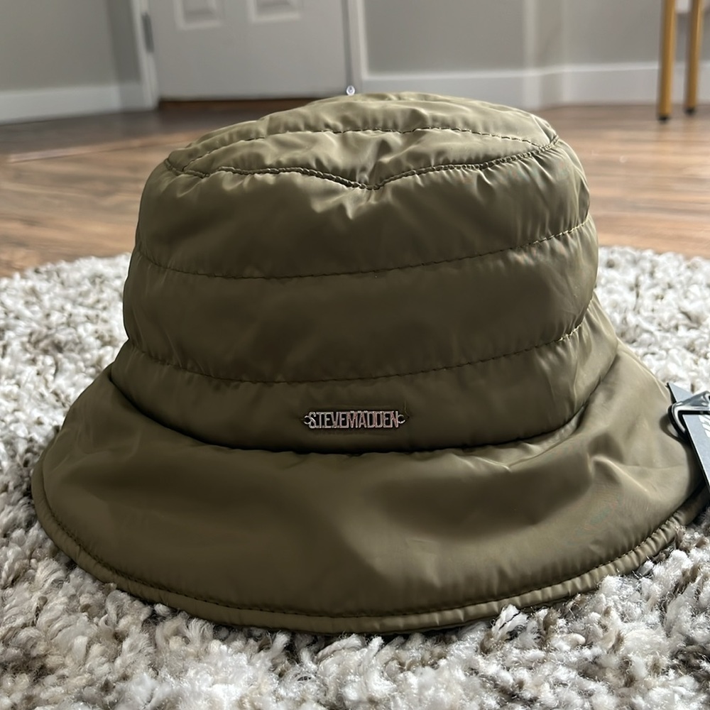 🧢 Hat, Bucket, Army Green, Puffy, Summer, Spring, Fall, Winter